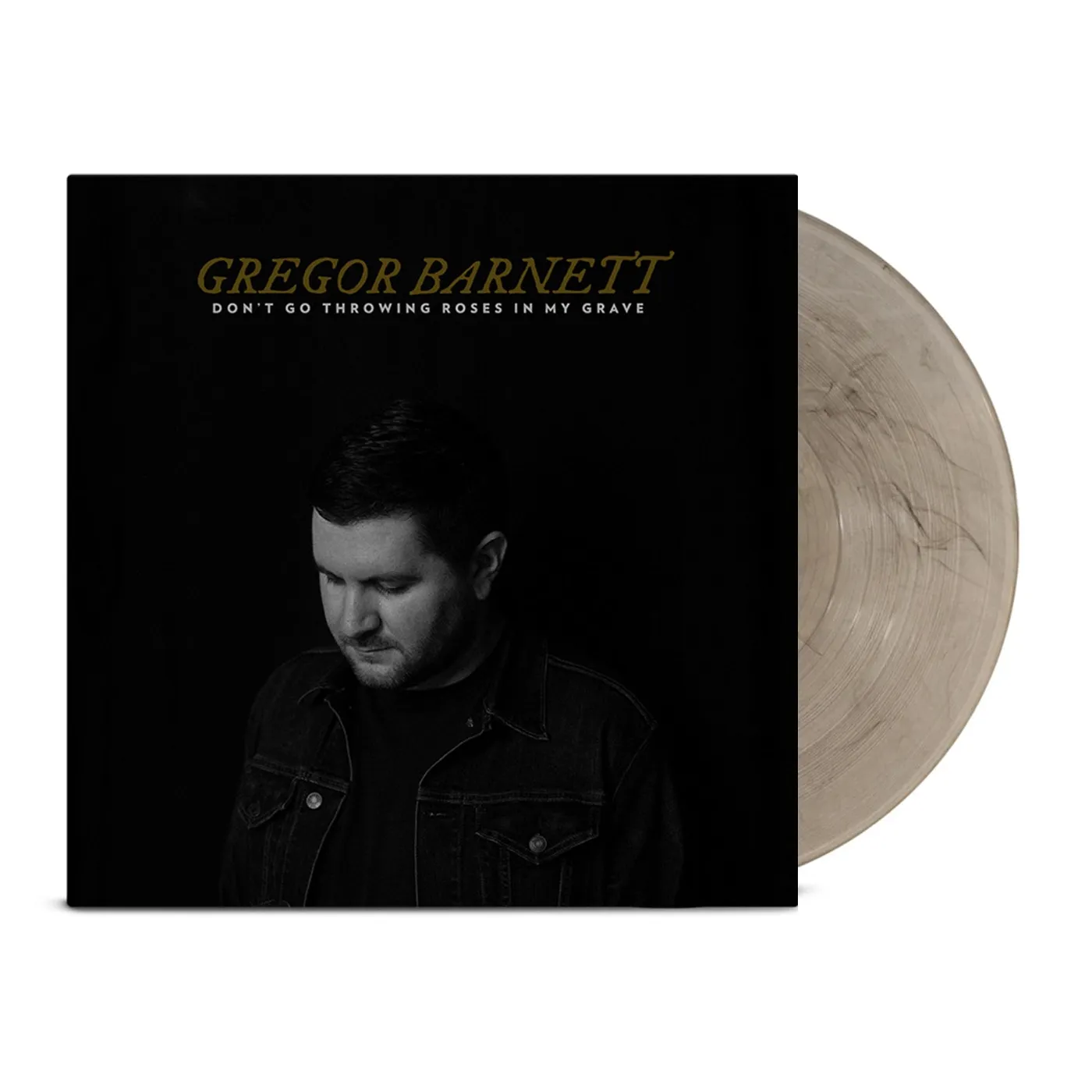 Gregor Barnett Don't Go Throwing Roses In My Grave LP (Clear w/ Black Smoke) (Vinyl)