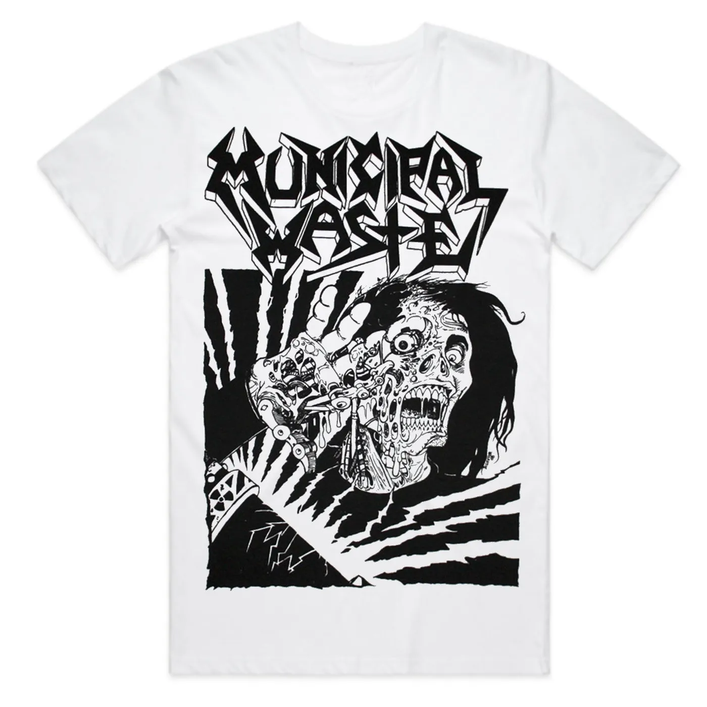 Municipal Waste Skelbot T-Shirt (White)