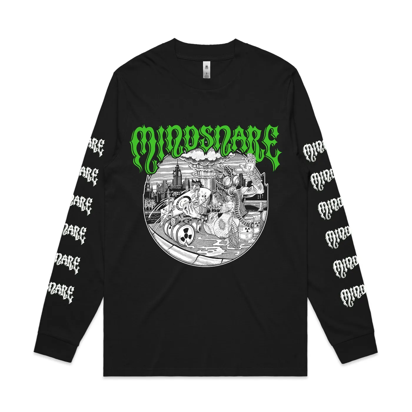 Mindsnare Gasman Longsleeve Tee (Black)
