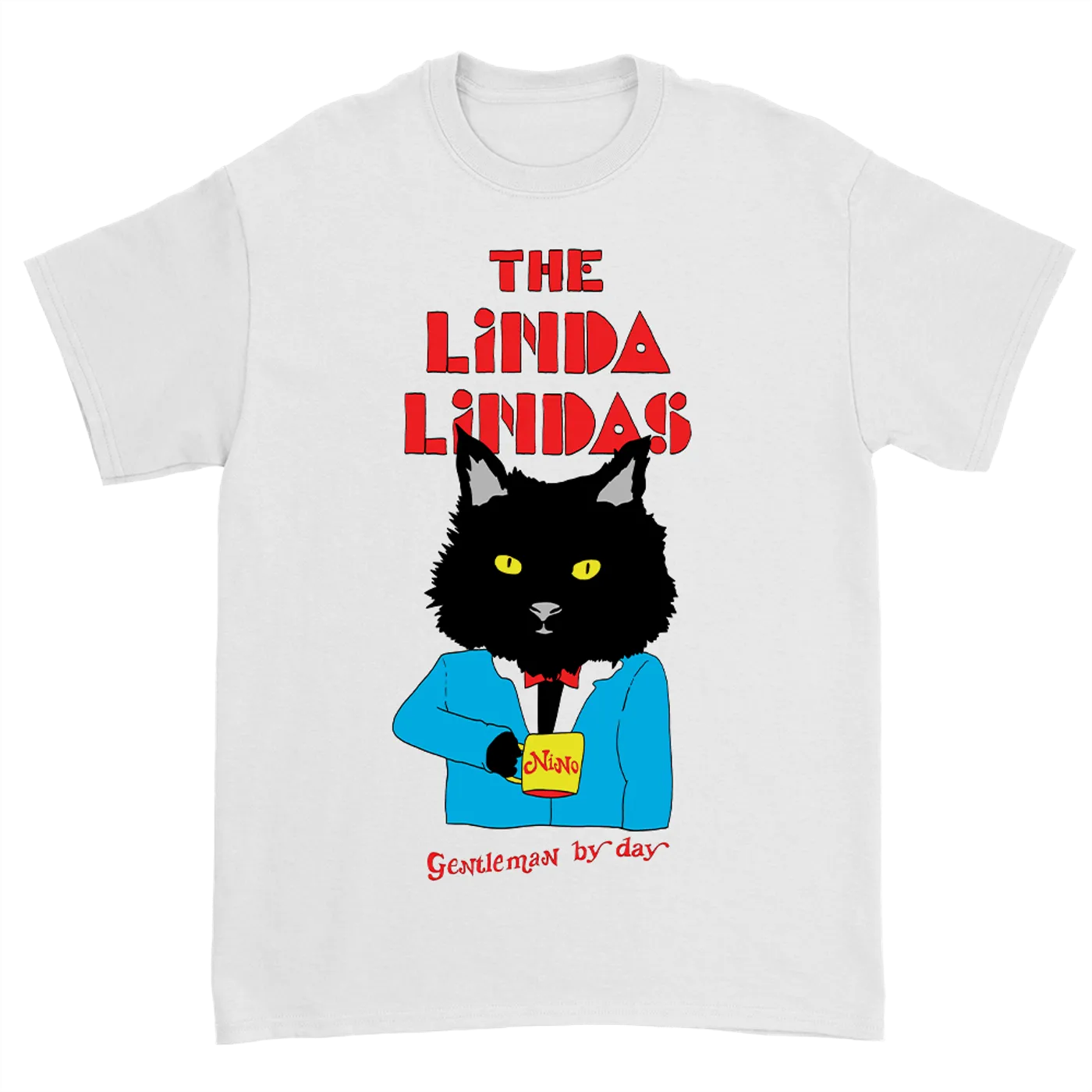 The Linda Lindas Gentleman Cat Tshirt (White)
