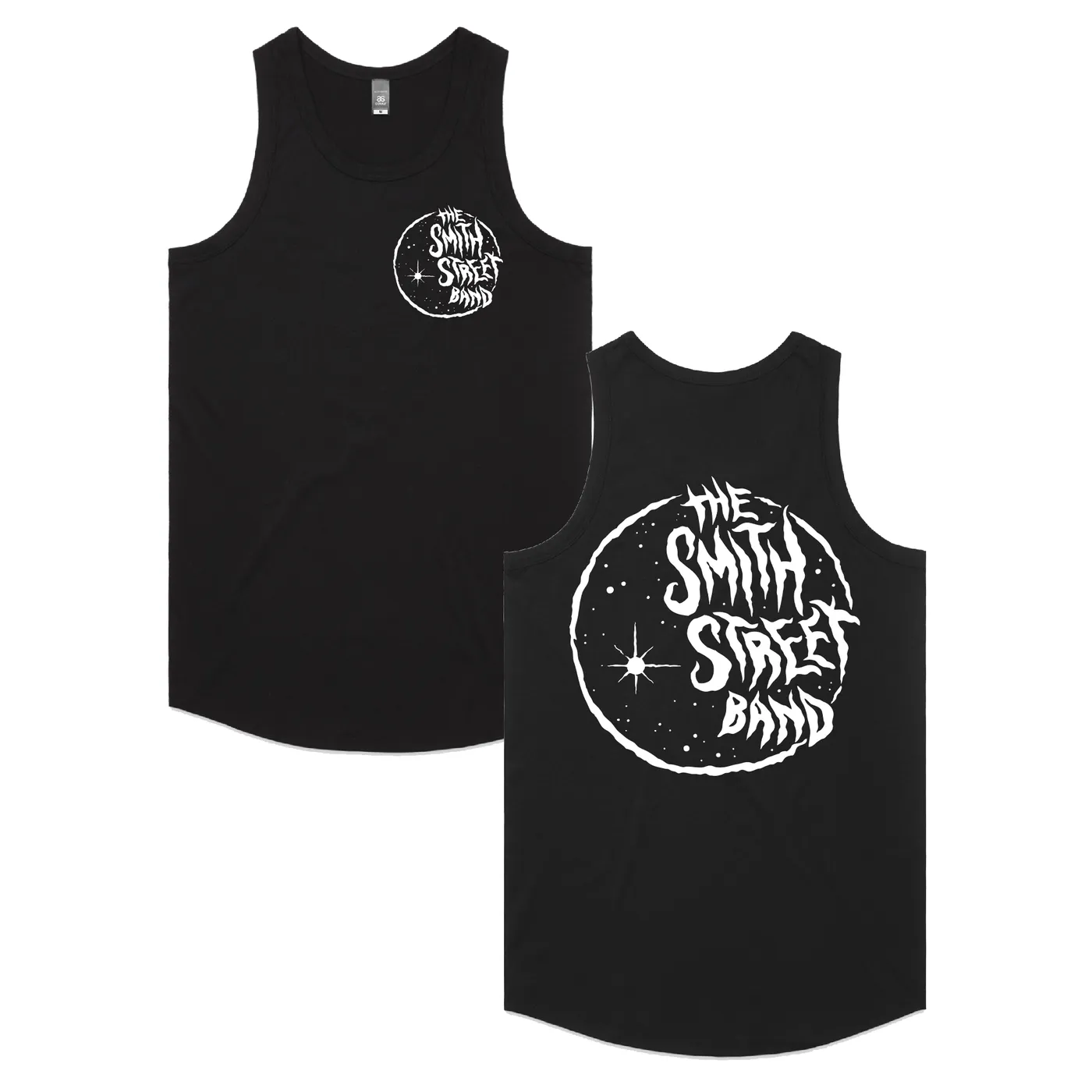 The Smith Street Band Black Moon Tank (White Print)