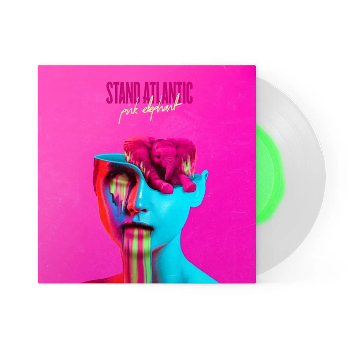 Stand Atlantic Pink Elephant LP (Neon Green inside Clear Vinyl)