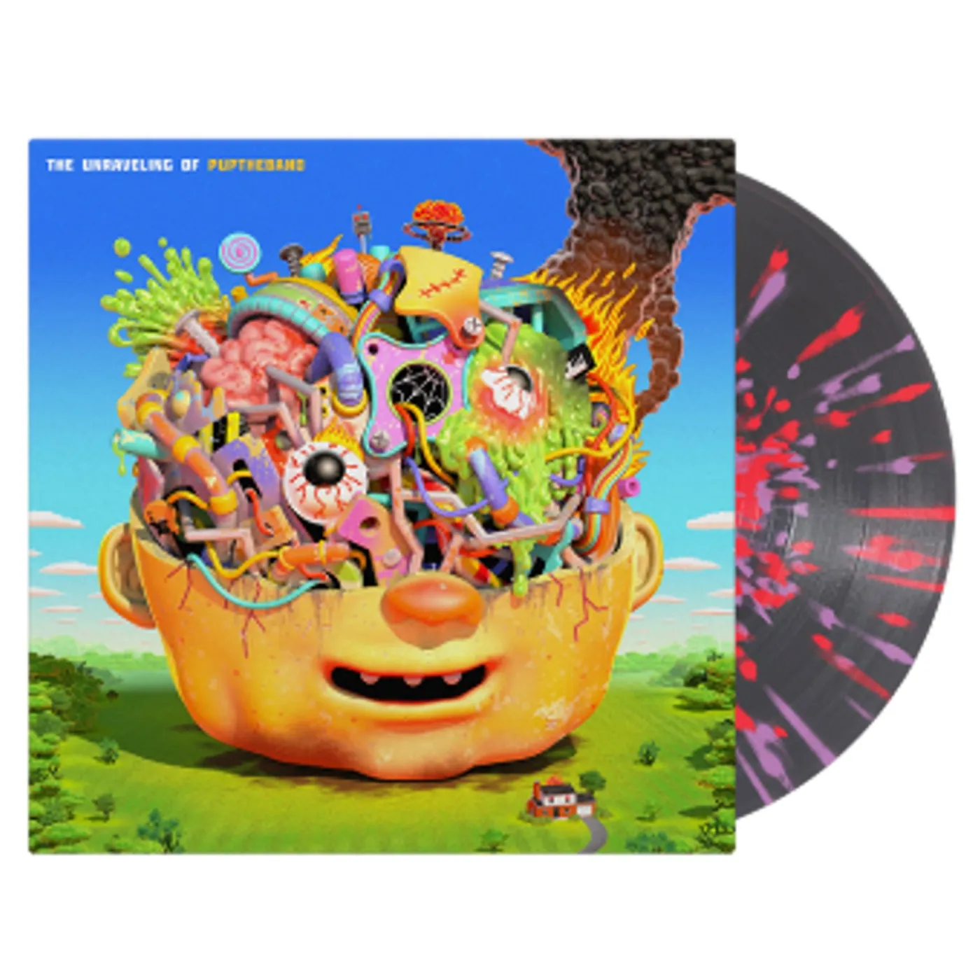 THE UNRAVELING OF PUPTHEBAND LP (Black with Coral & Violet Splatter) (Vinyl)