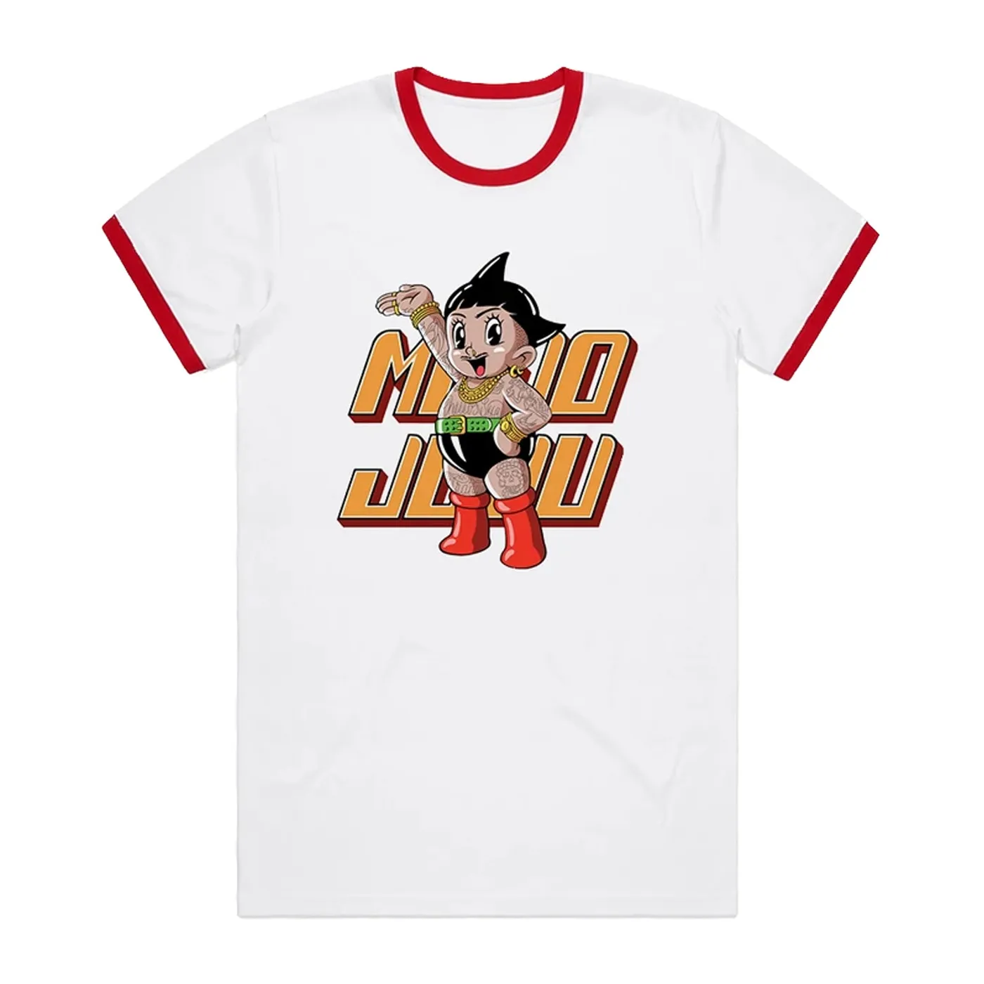 Mo’Ju Astro Ringer Tee (Red/White)
