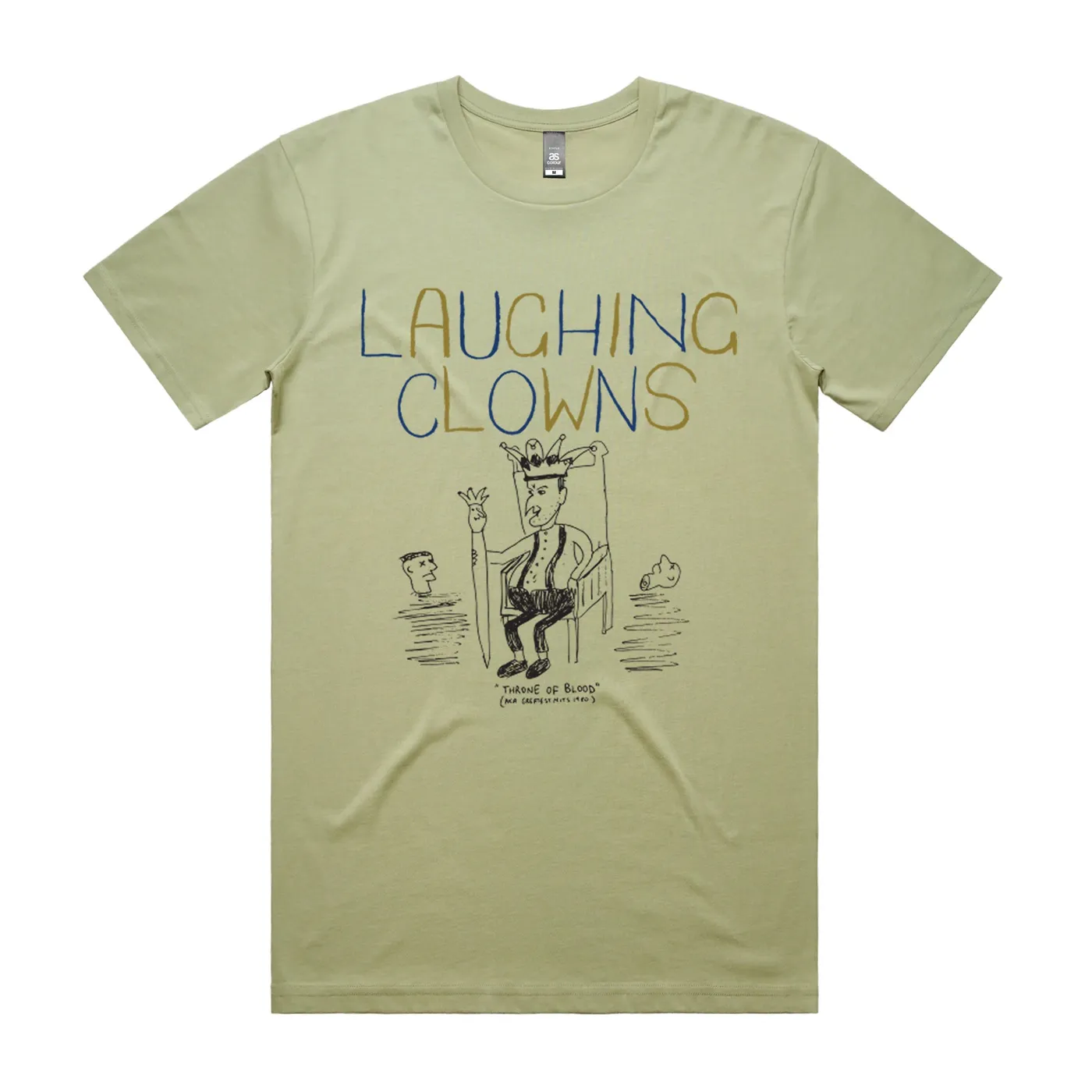Laughing Clowns Throne Of Blood T-shirt (Pistachio)