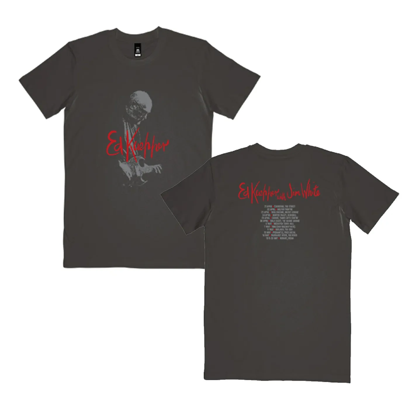 Ed Kuepper & Jim White 2021 Tour Womens Tee (Coal)