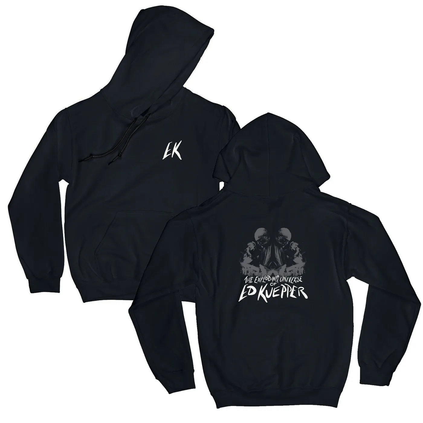 Ed Kuepper Exploding Universe Womens Hoodie (Black)