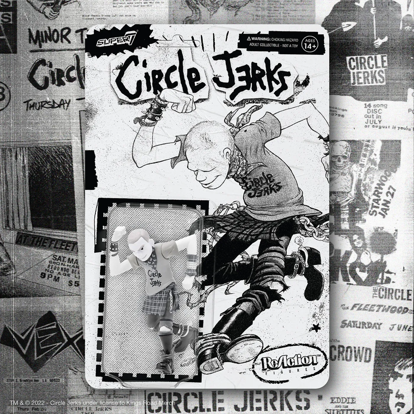 Circle Jerks Skank Man ReAction Figure (Grayscale)