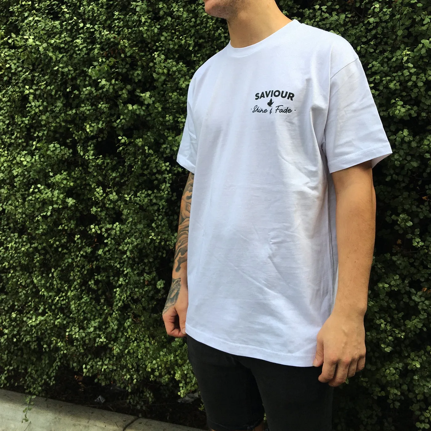 Saviour Shine And Fade Butterfly T-Shirt (White)