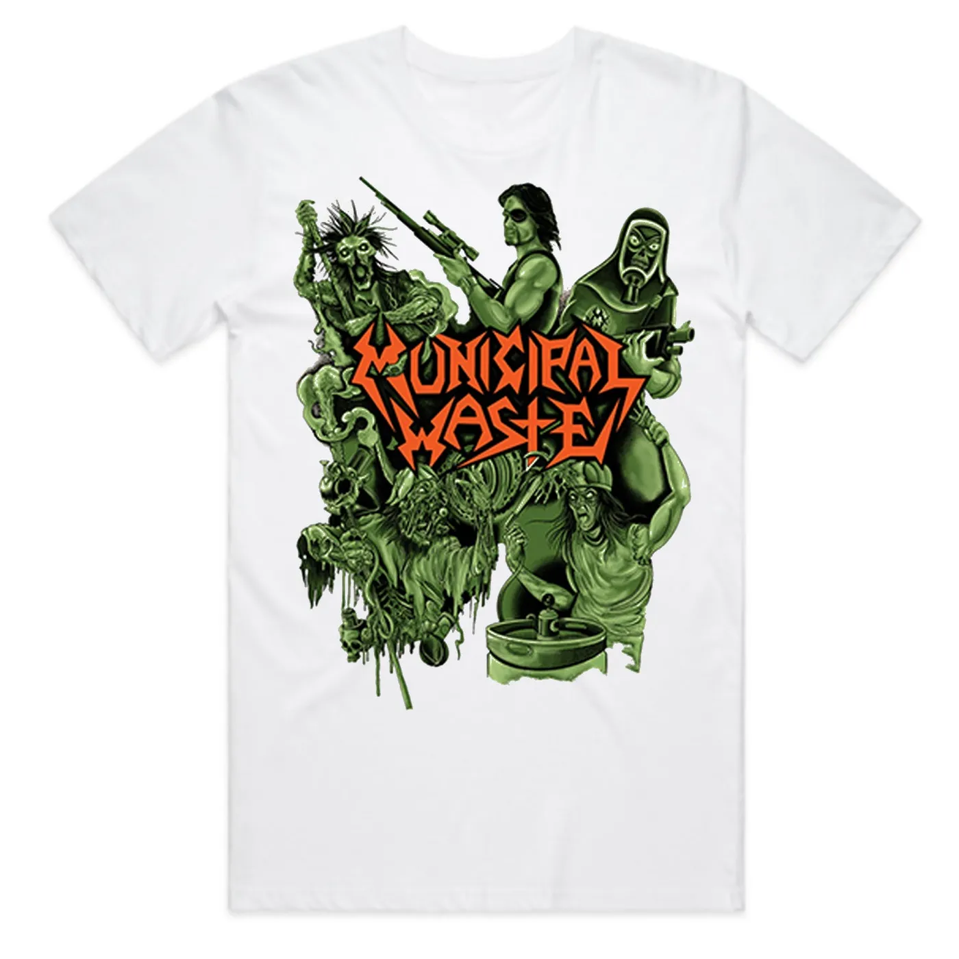 Municipal Waste Collage T-Shirt (White)