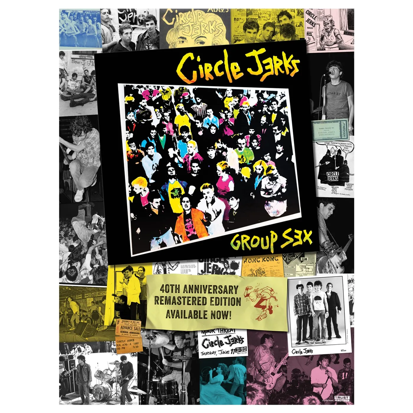 Circle Jerks Signed Limited Edition Group Sex Poster