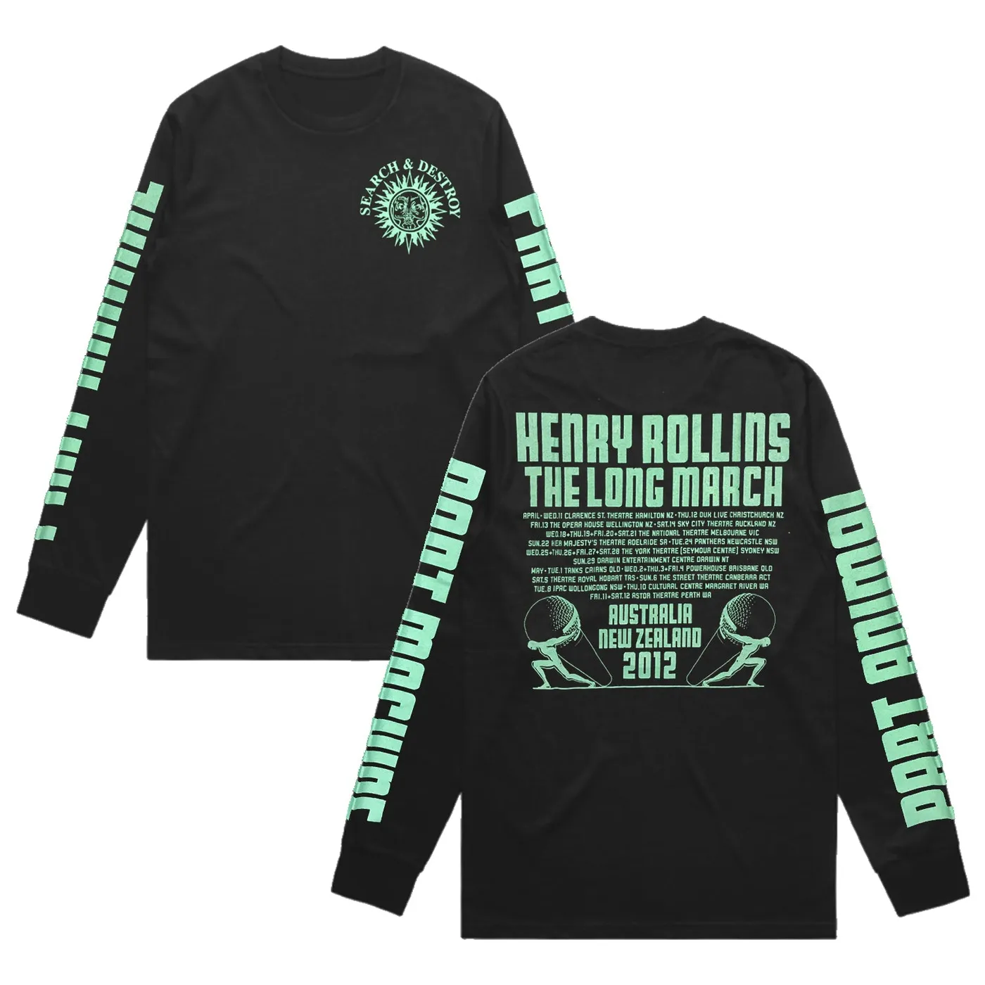 Henry Rollins The Long March 2012 Tour Longsleeve (Black)