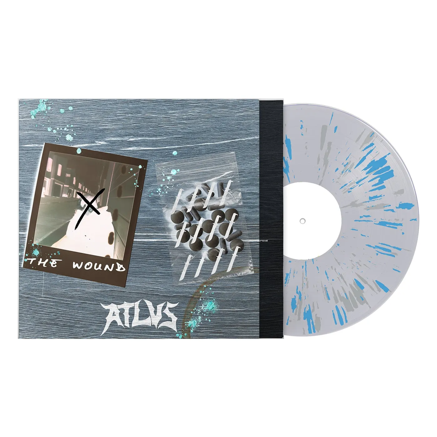 ATLVS The Wound, The Blade LP (Clear with Blue/White Splatter) (Vinyl)