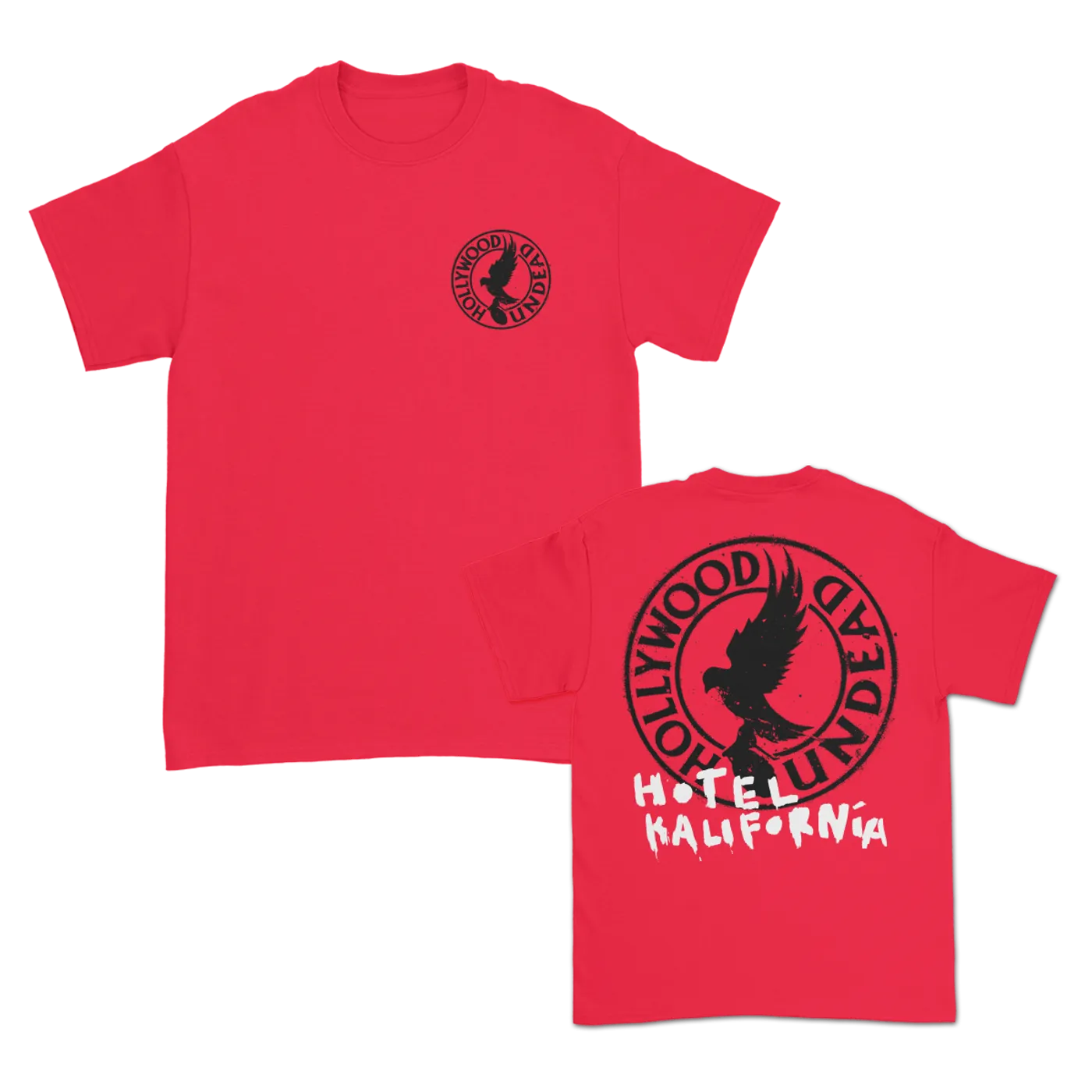 Hollywood Undead Hotel Kalifornia Circle Logo Tee (Red)