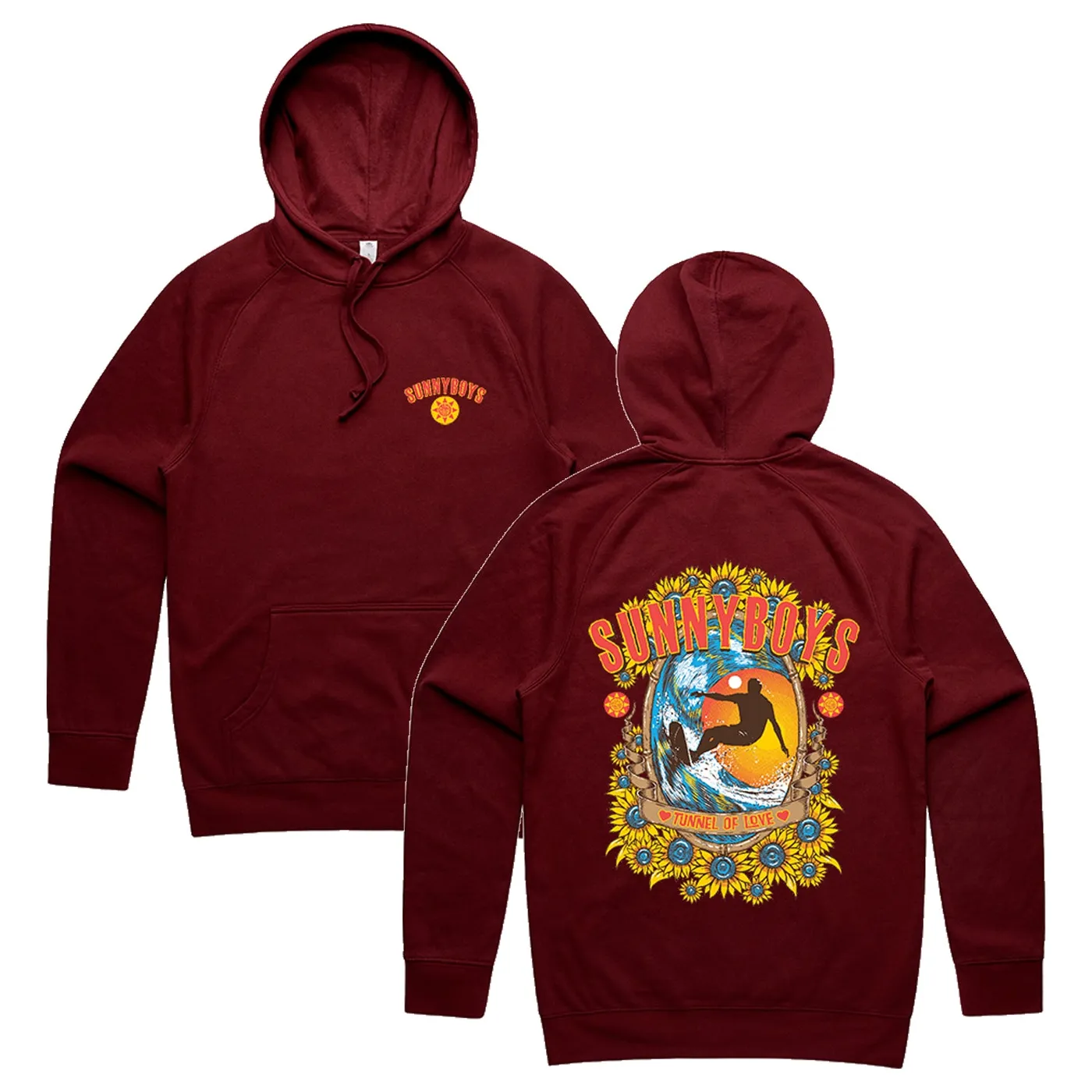 Sunnyboys Tunnel Of Love Hoodie (Burgundy)