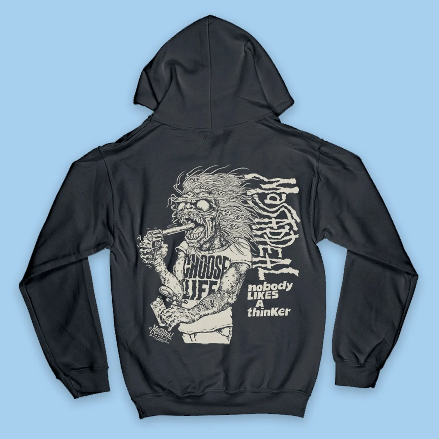 Massappeal Nobody Likes A Thinker Hoodie (Coal)