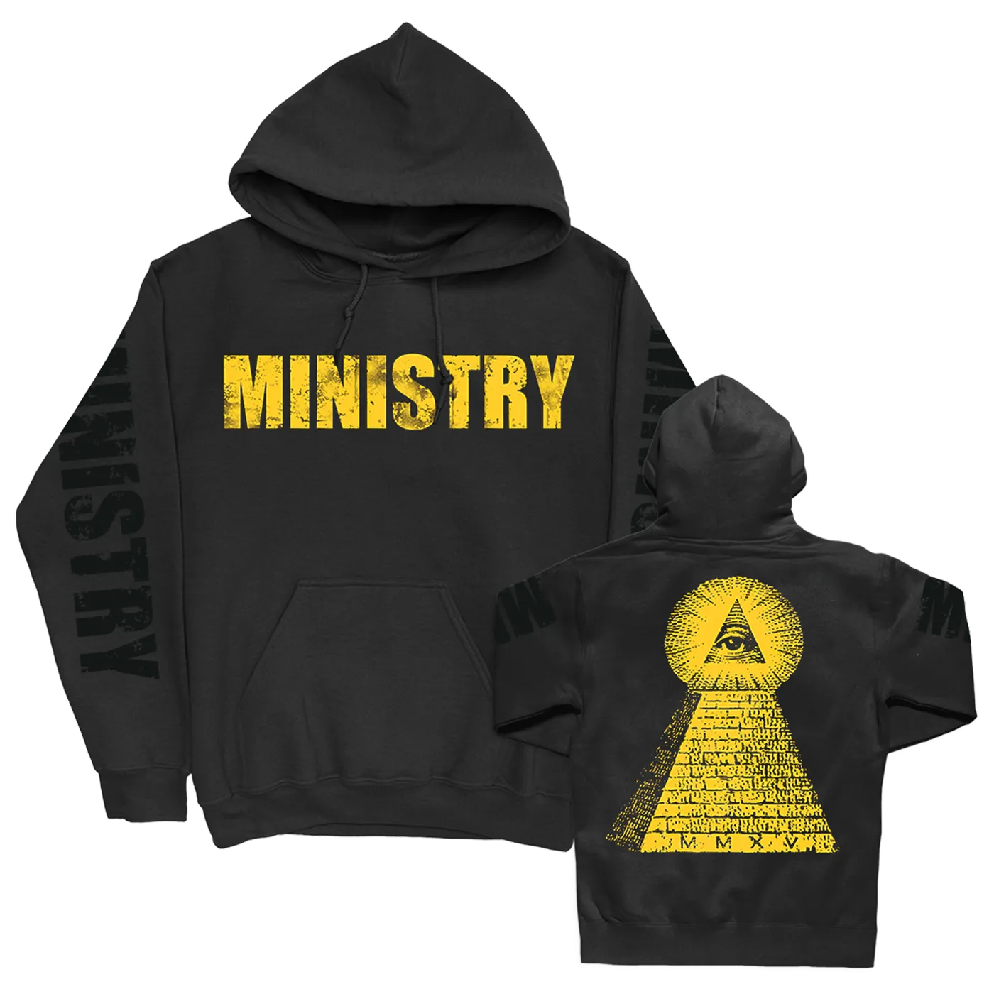 Ministry Pyramid Pullover Hoodie (Black)