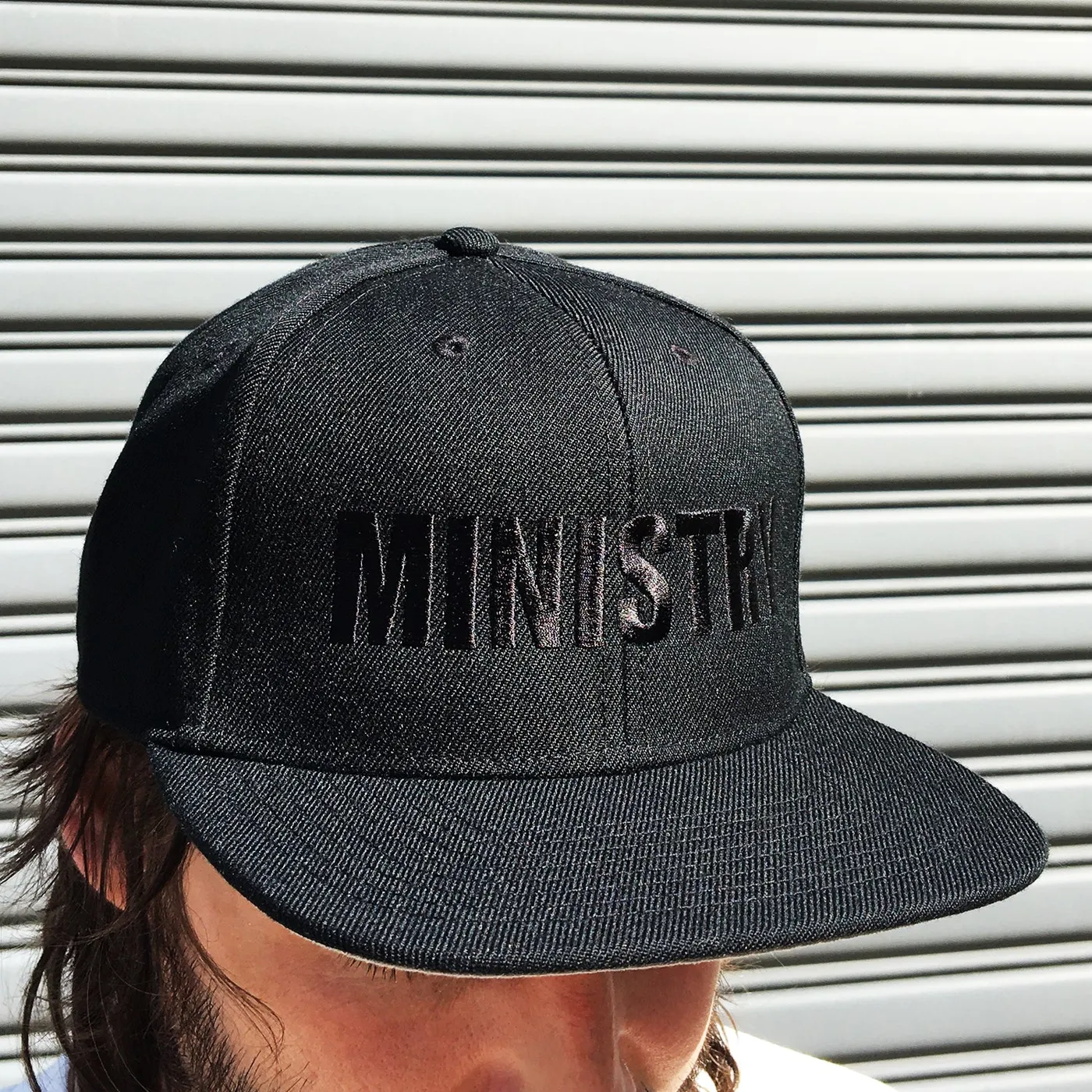 Ministry Bold Logo Snap Back Hat (Black)