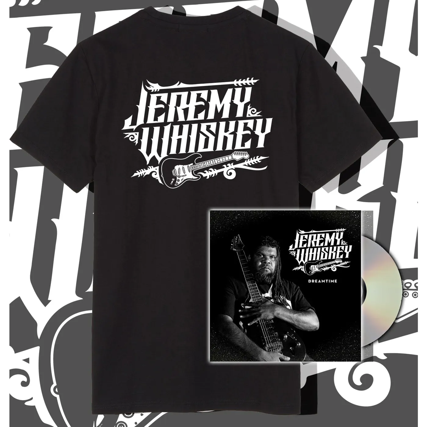 Jeremy Whiskey Dreamtime CD + T-Shirt Bundle
