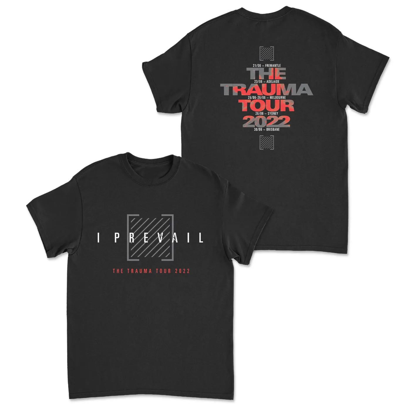 I Prevail Trauma Tour 2022 T-Shirt (Black)