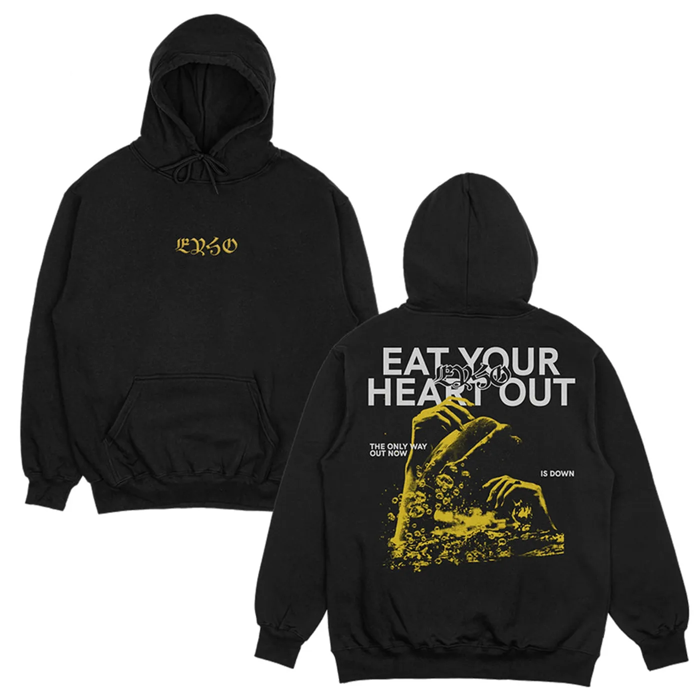 Eat Your Heart Out Only Way Out Hoodie (Black)