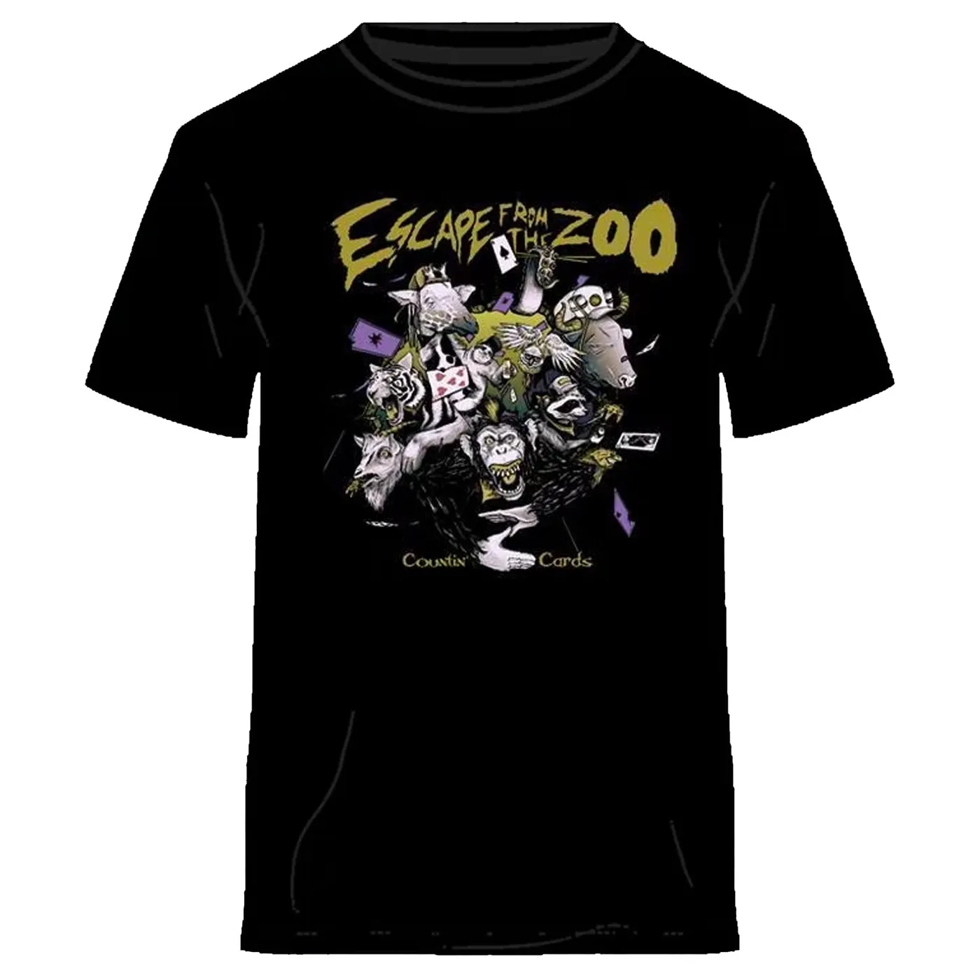 Escape From The Zoo Countin' Cards Tee (Black)