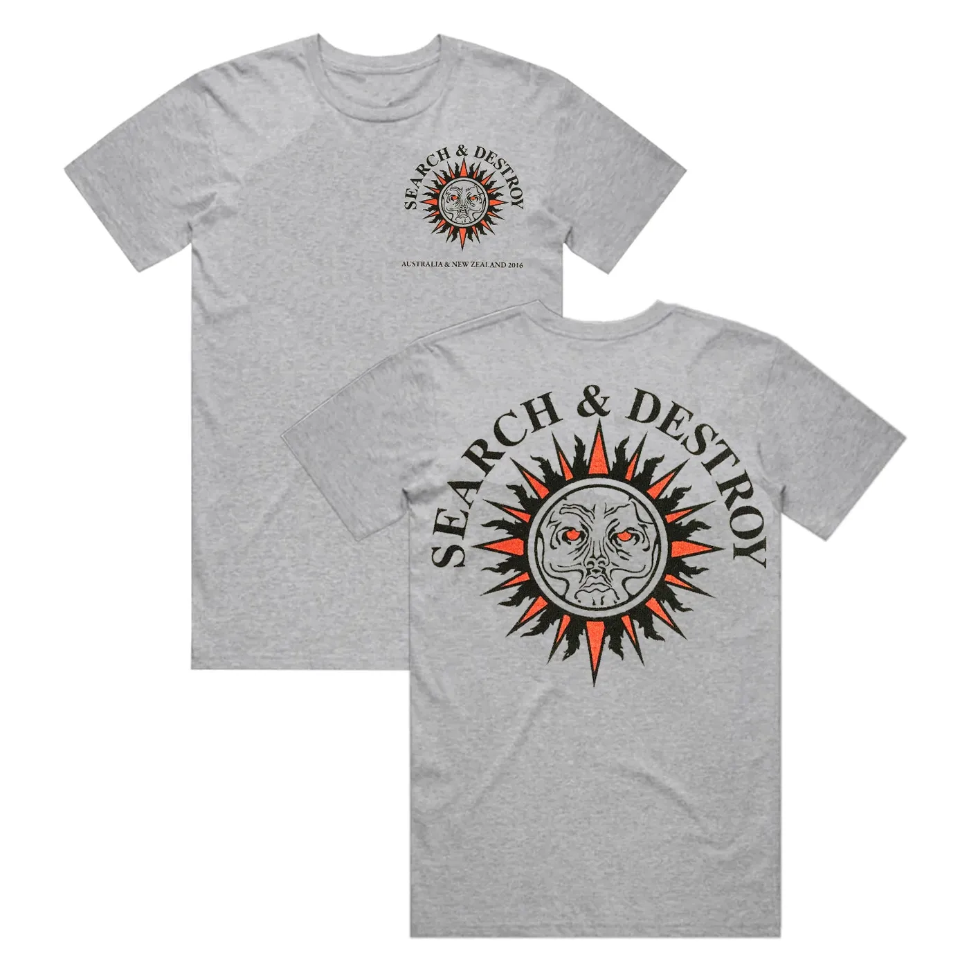 Henry Rollins Search & Destroy 2016 T-Shirt (Grey Marle)