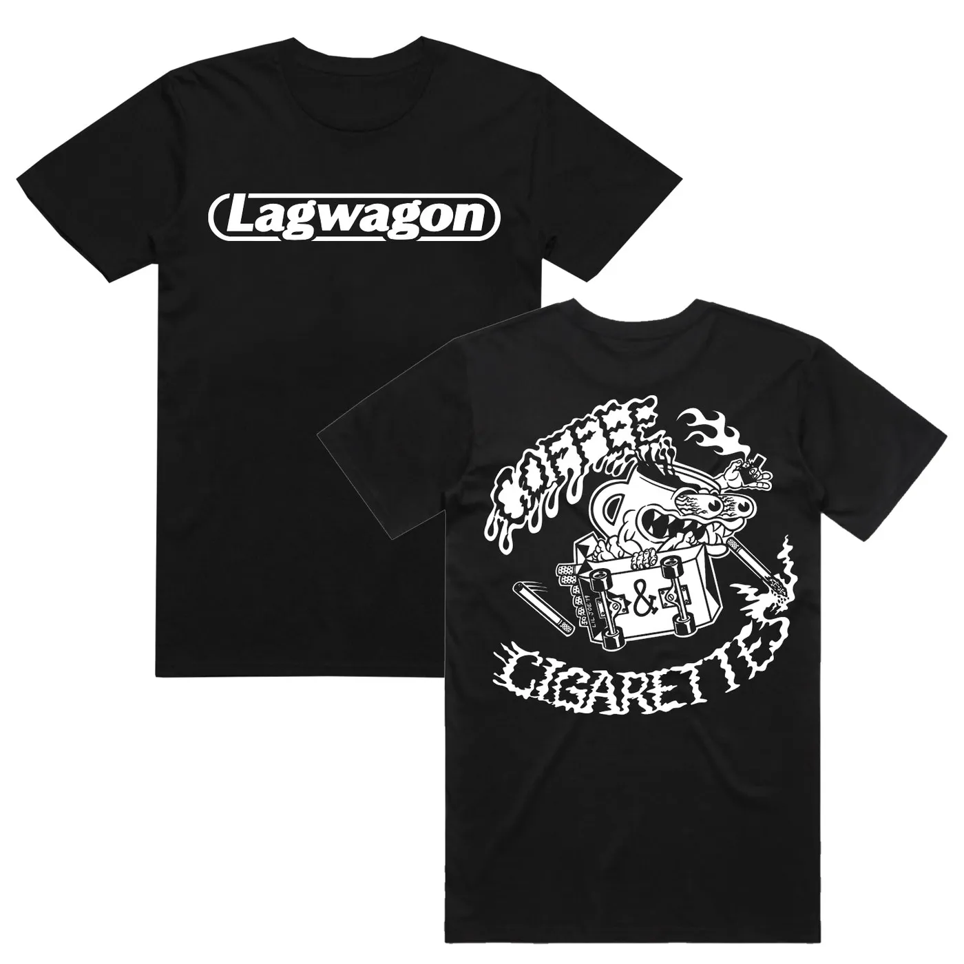 Lagwagon Coffee & Cigarettes Tee (Black)