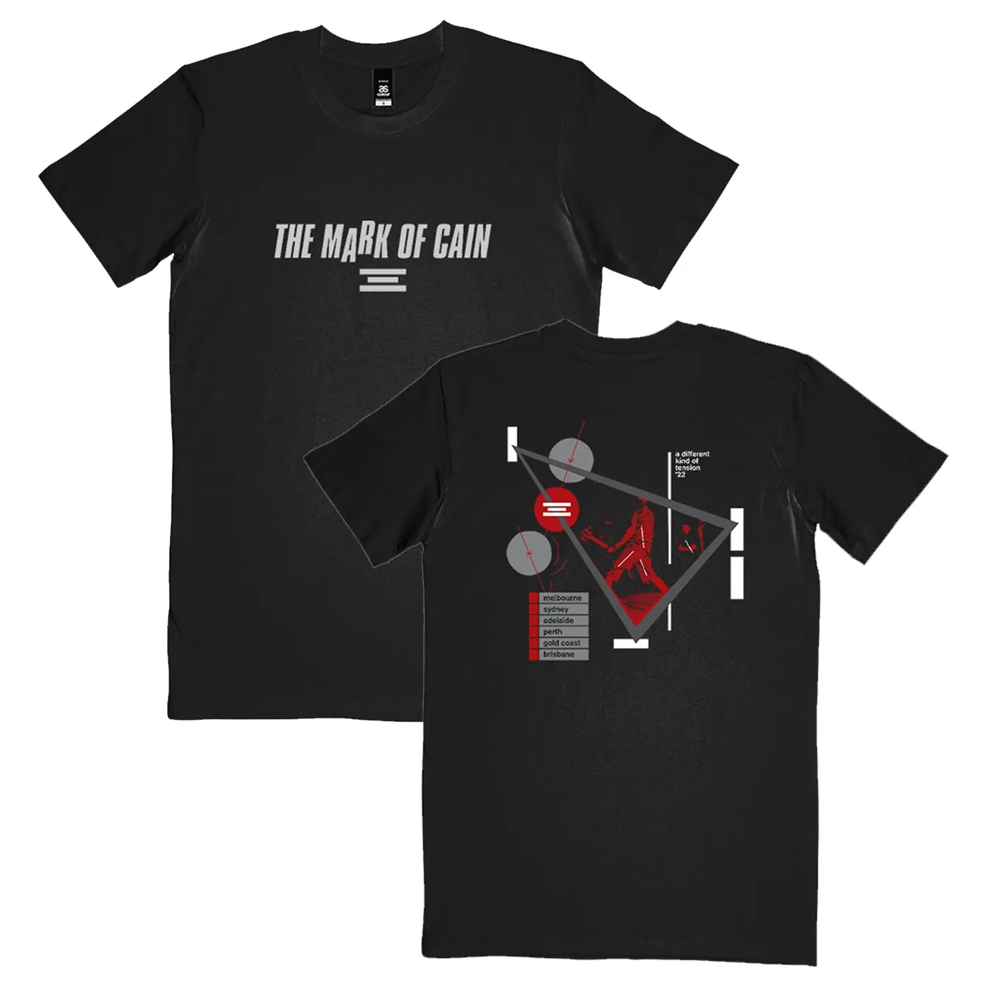 The Mark Of Cain A Different Kind Of Tension '22 Tour T-Shirt (Coal)
