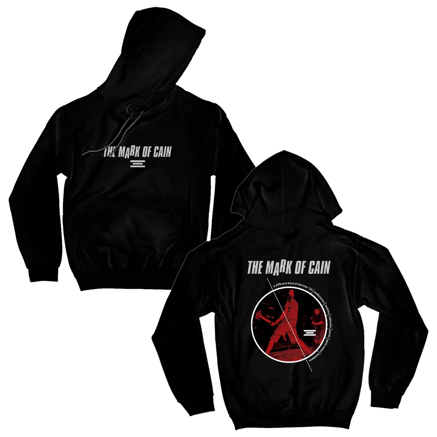 The Mark Of Cain A Different Kind Of Tension '22 Tour Hoodie (Black)