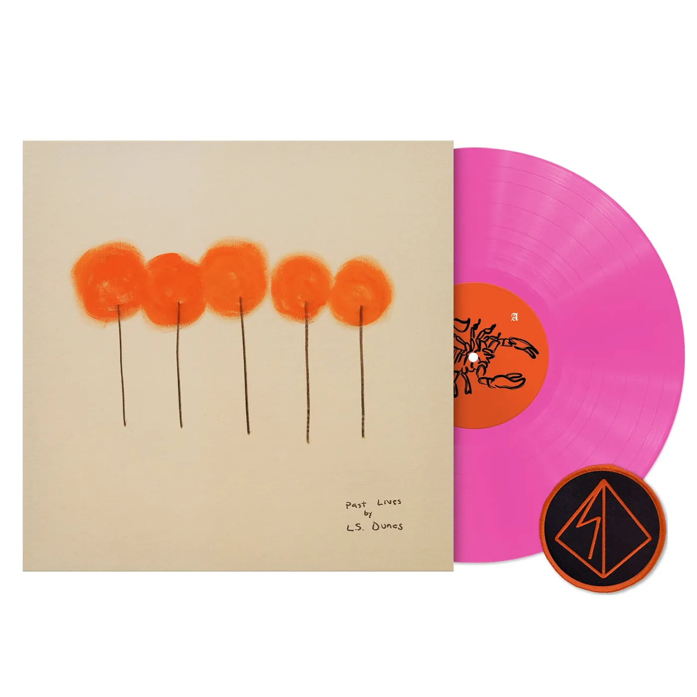 L.S. Dunes Past Lives LP (Pink) + Patch
