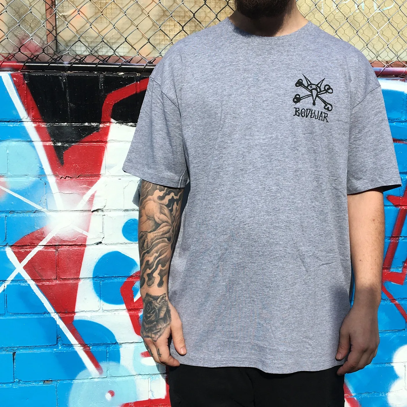 Bodyjar Rat Tee (Grey Marle)