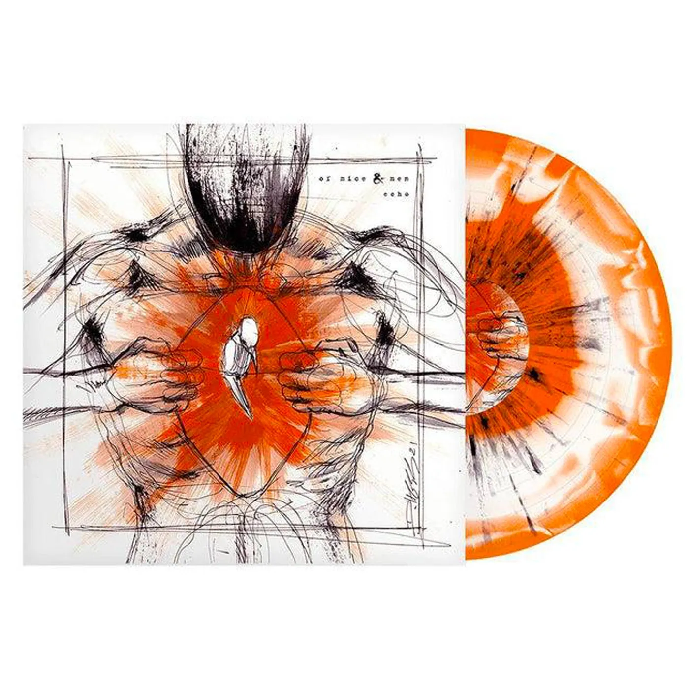Of Mice & Men Echo LP (Ultra Clear/Orange Heavy Black Splatter Vinyl)