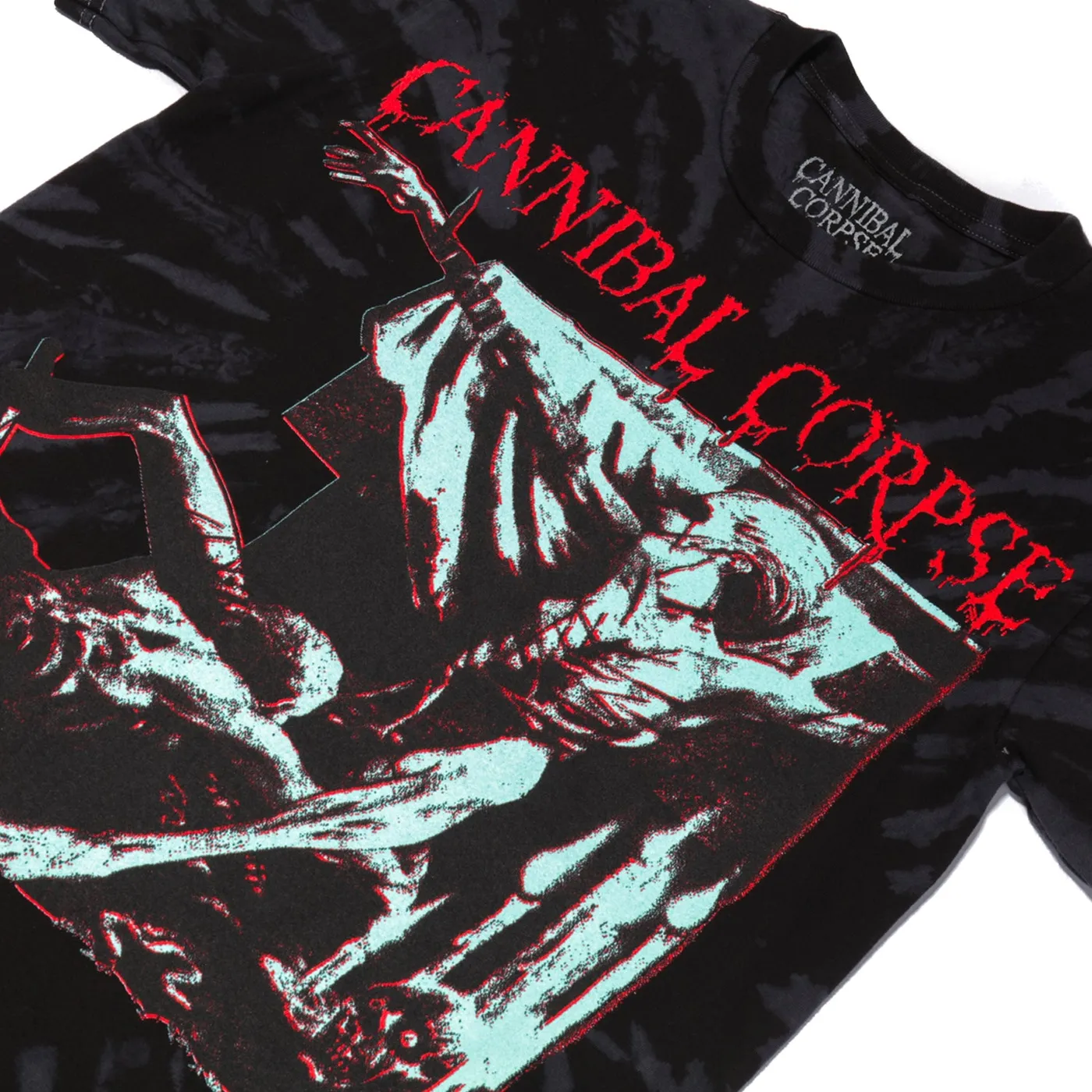 Cannibal Corpse Tomb Of The Mutilated T-Shirt (Black/Grey Dye)