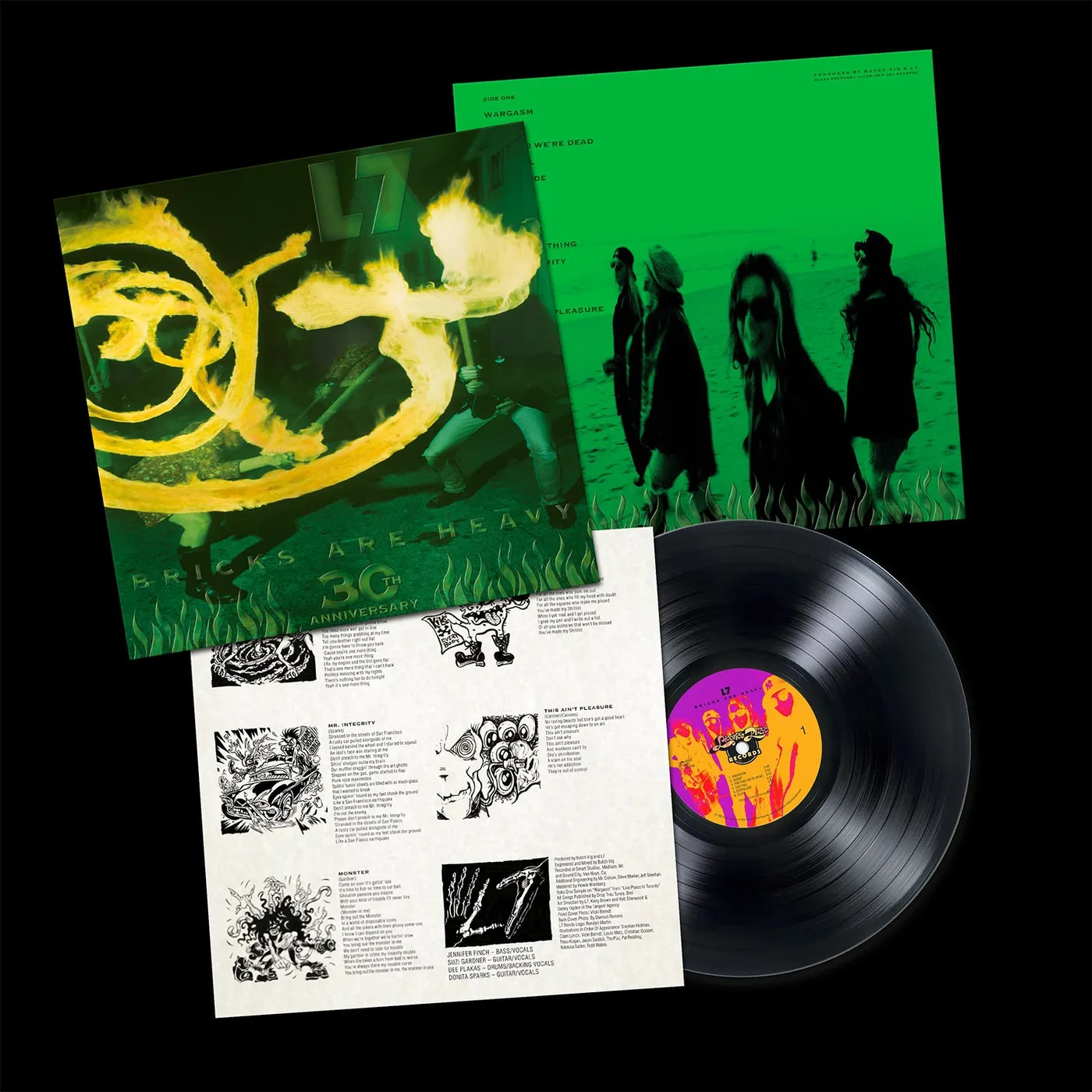 L7 Bricks Are Heavy 30th Anniv. Reissue LP (Black Vinyl)
