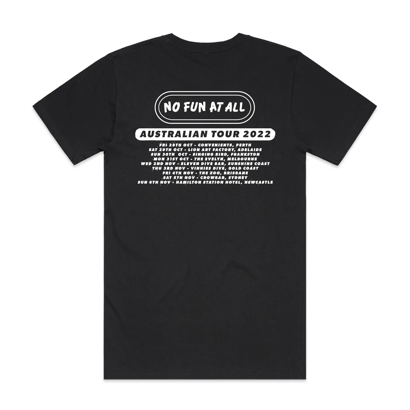 No Fun At All Seventh Wave Oz Tour 2022 Tee (Black)
