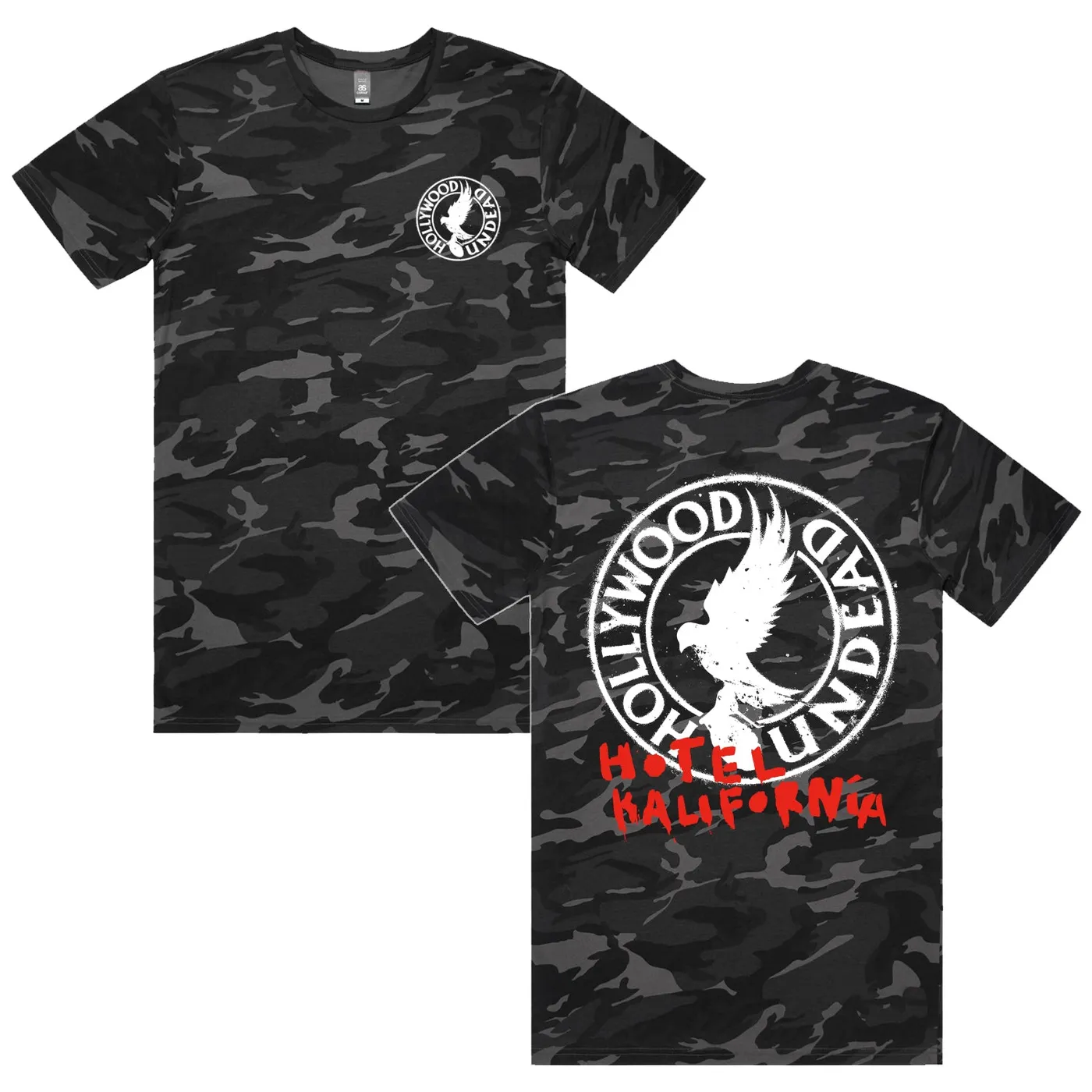 Hollywood Undead Circle Logo Tee (Black Camo)