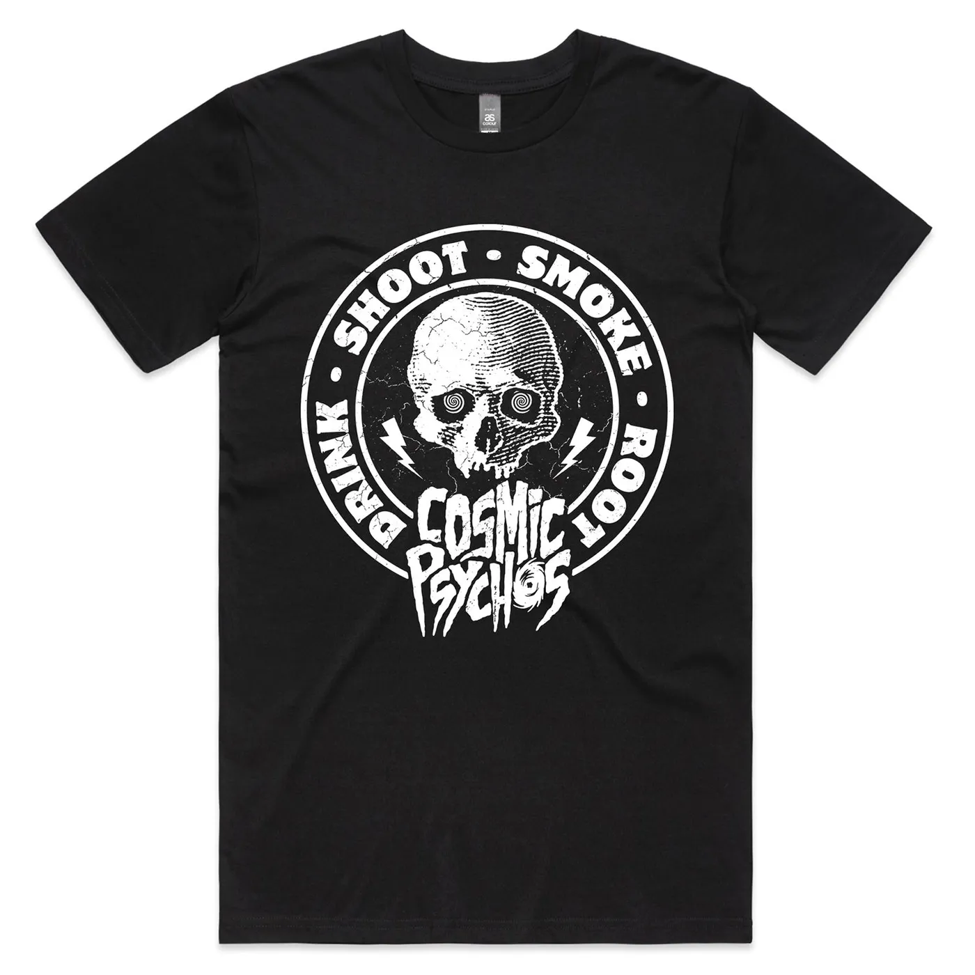 Cosmic Psychos DSSR Skull T-Shirt (Black)