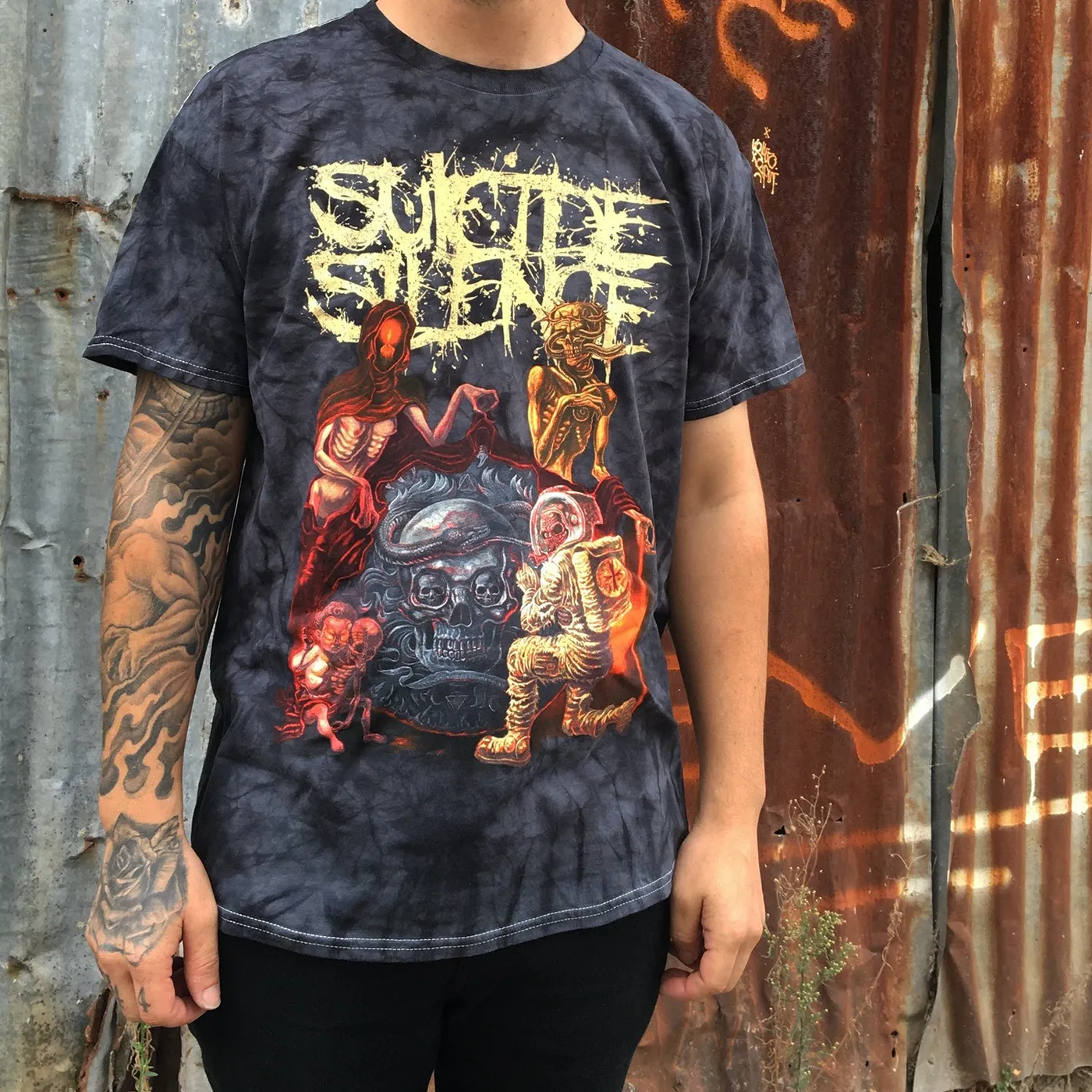 Suicide Silence You Will Die Alone T-Shirt (Crystal Dye)