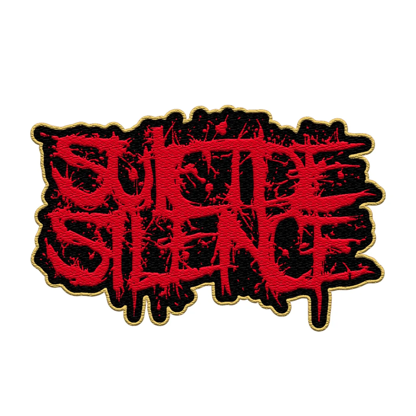 Suicide Silence RYMD Die Cut Logo Patch (Gold Border)