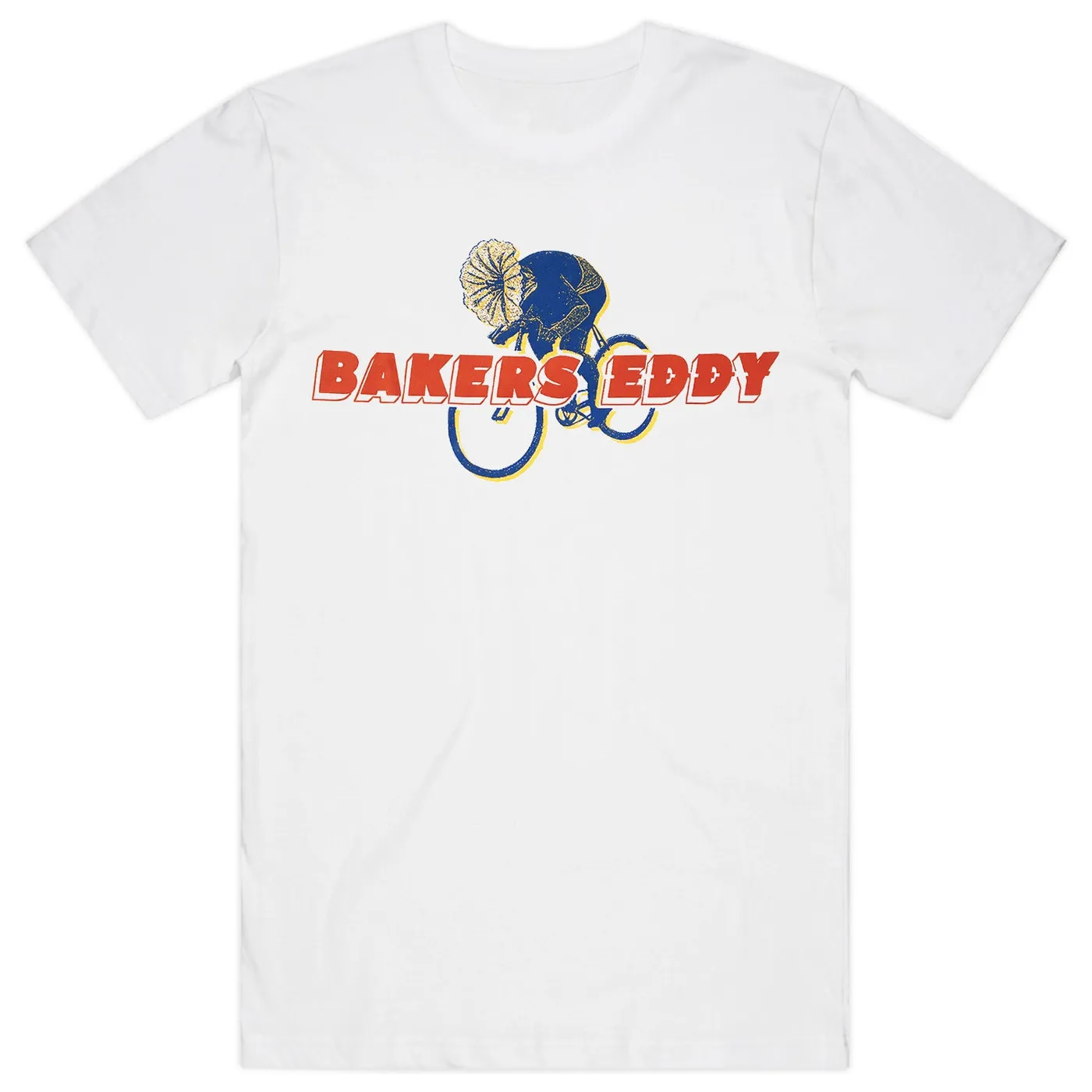 Bakers Eddy Big Logo Bicycle T-Shirt (White)