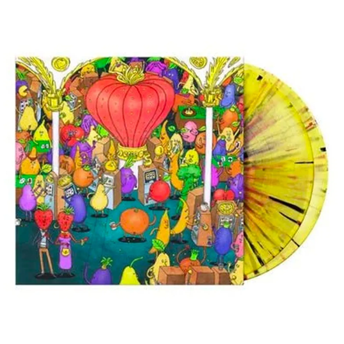 Dance Gavin Dance Jackpot Juicer LP (Yellow w/ Red & Black Splatter Vinyl)