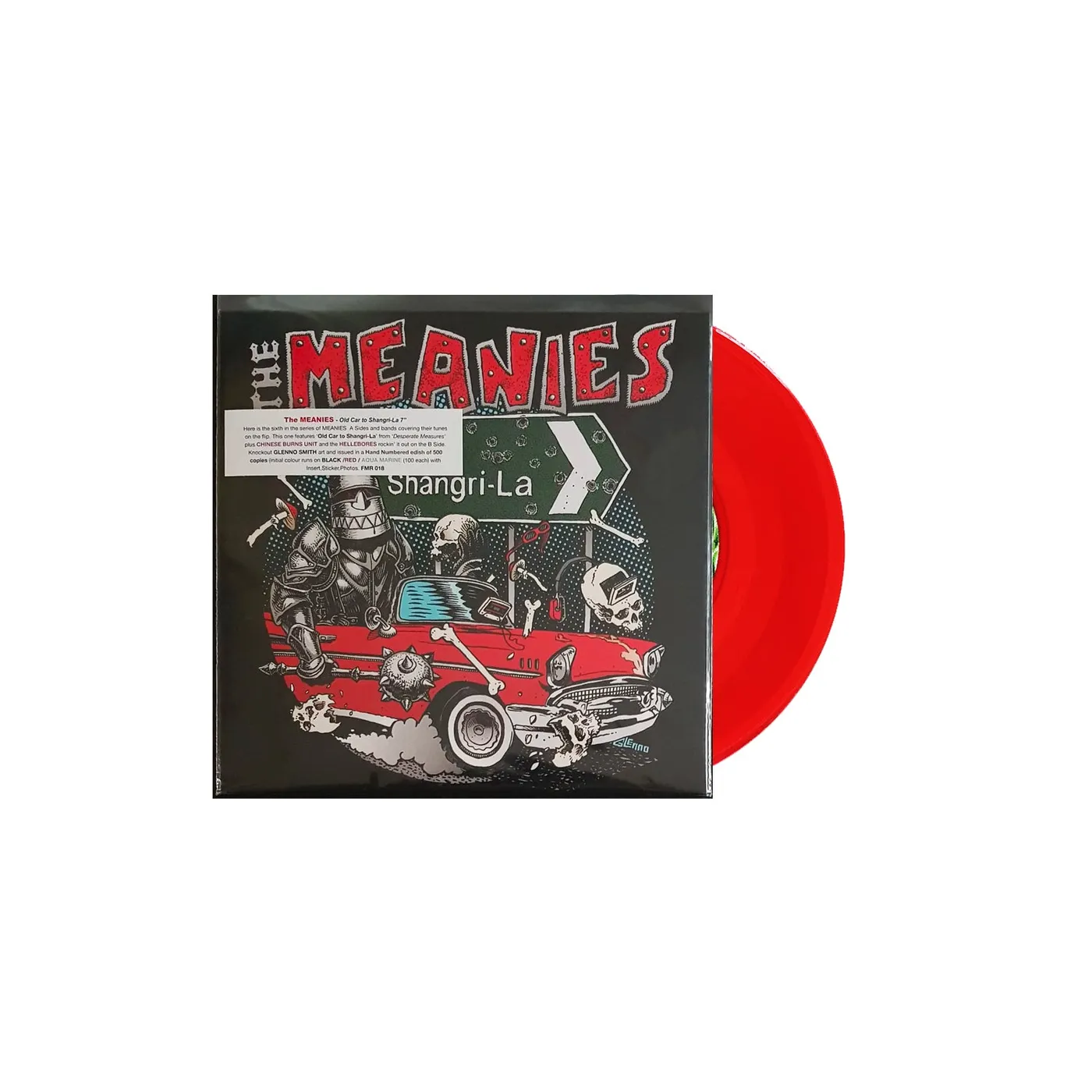 The Meanies Old Car to Shangri-La 7" Vinyl (Choose Your Colour)