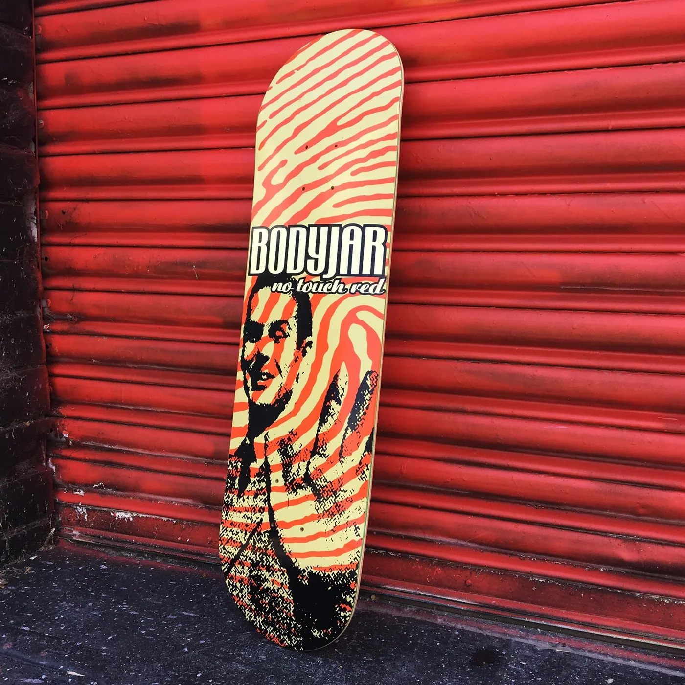 Bodyjar No Touch Red Skate Deck