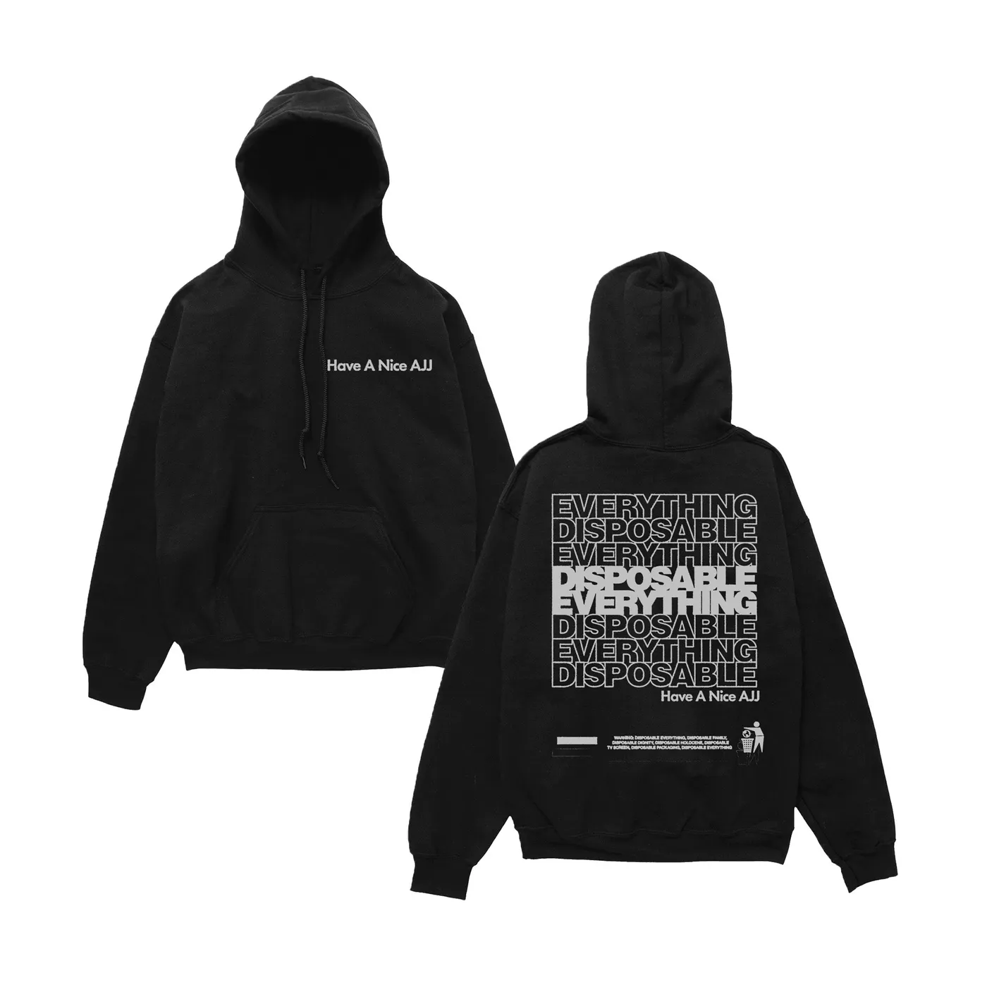 AJJ Disposable Everything Hoodie (Black)