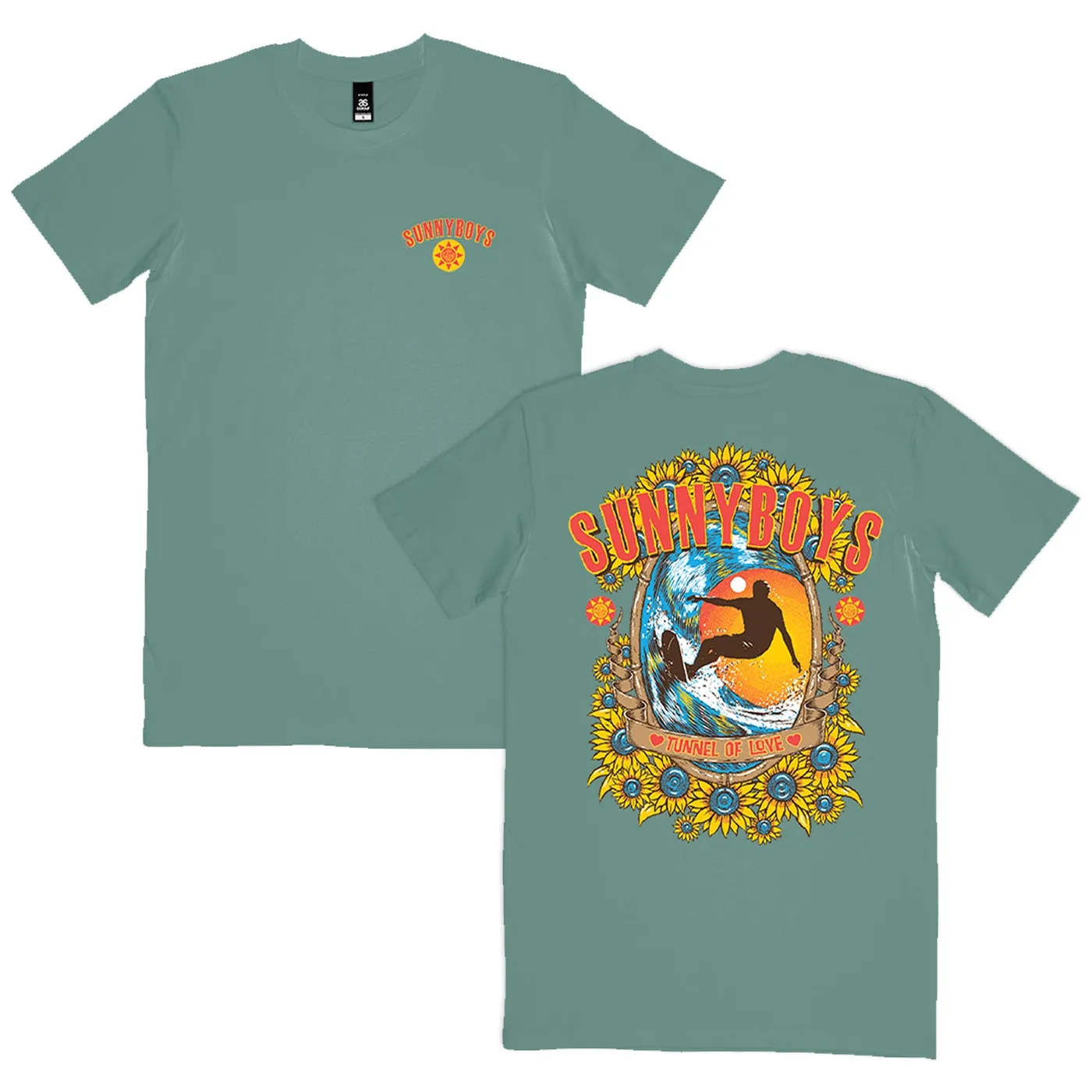 Sunnyboys Tunnel Of Love T-Shirt (Sage)