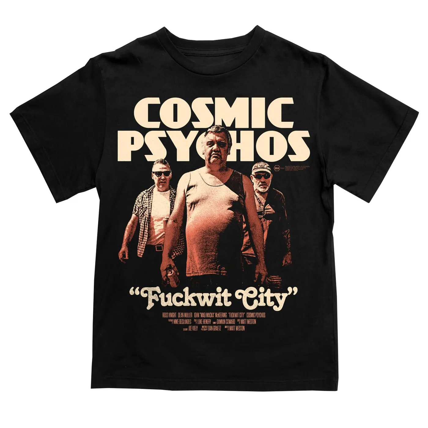 Cosmic Psychos Fuckwit City T-Shirt (Black)