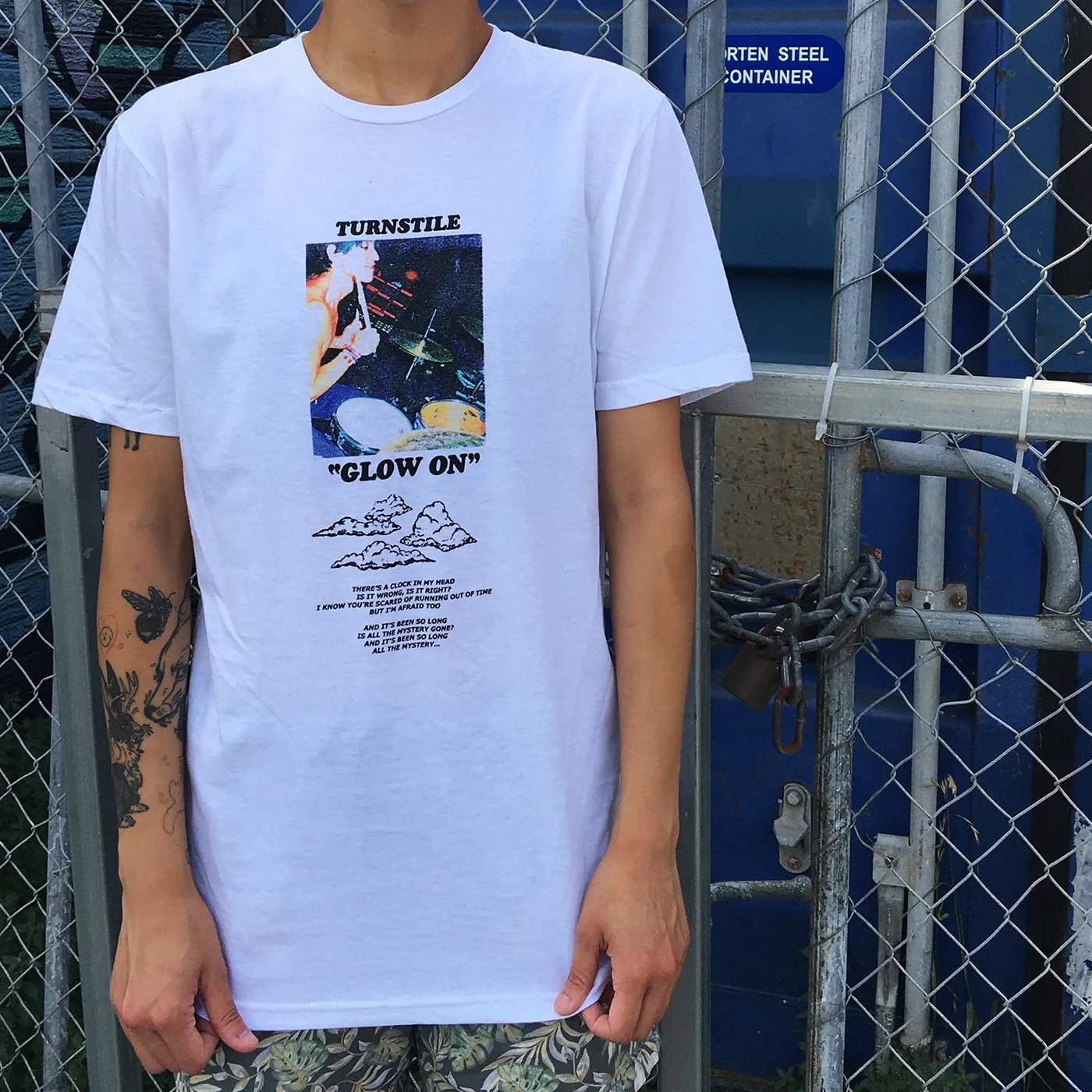 Turnstile Glow On Daniel T-Shirt (White)