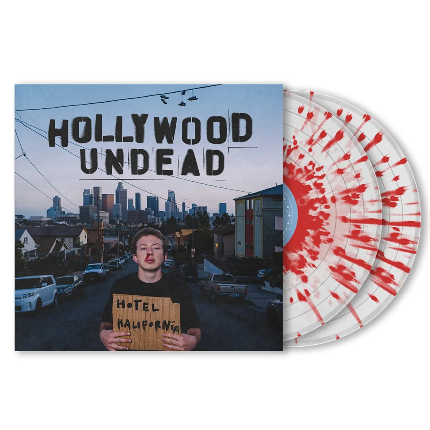 Hollywood Undead Hotel Kalifornia Deluxe 2LP (Ruby Splatter Vinyl)