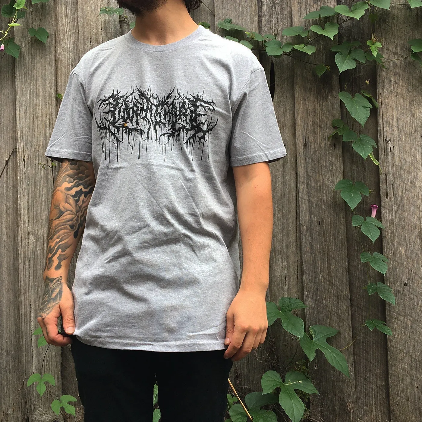 Lorna Shore Cursed To Die T-Shirt (Grey Marle)